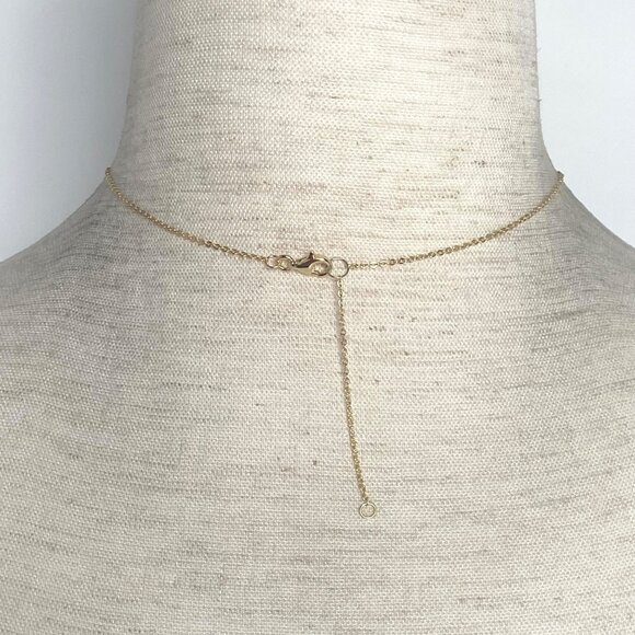 Gold Vermeil Sterling Silver 925 Pearl Gemstone Sanddollar Pendant Necklace 18" - Picture 7 of 16